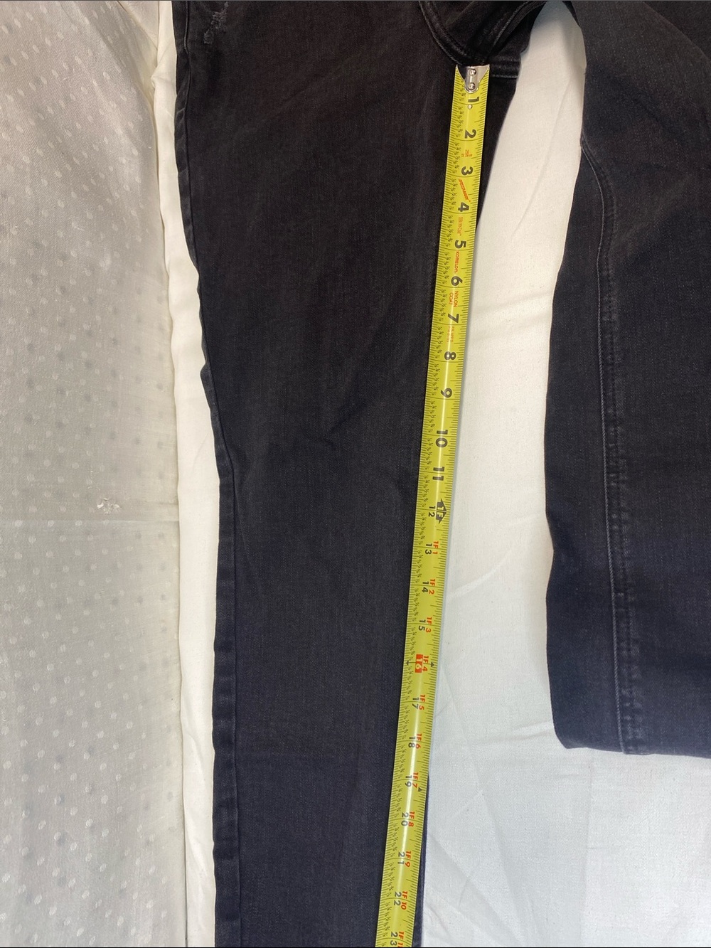 Silver Jeans Black Suki Curvy Mid Rise Skinny Denim Jeans Sz 32/29 Distressed - Picture 8 of 12